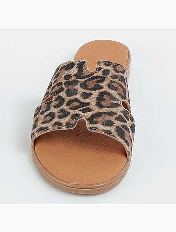 Sandalia De Piel Para Mujer. Purapiel Hacca