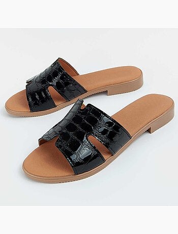 Sandalia De Piel Para Mujer. Purapiel Hacca