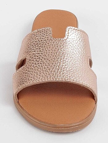 Sandalia De Piel Para Mujer. Purapiel Hacca