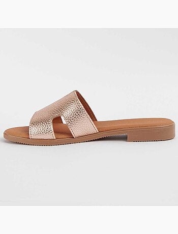 Sandalia De Piel Para Mujer. Purapiel Hacca