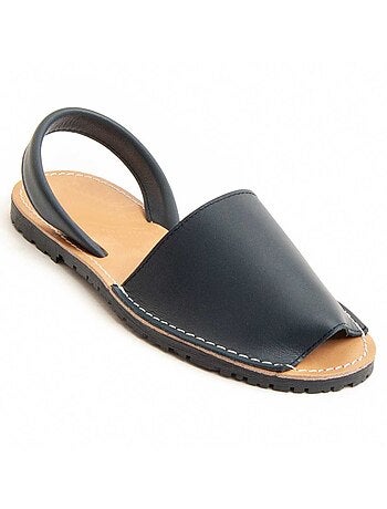 Sandalia De Piel Para Mujer. Purapiel Ibisw