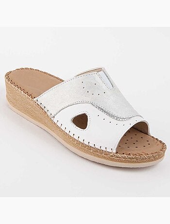 Sandalia De Piel Para Mujer. Purapiel Leida