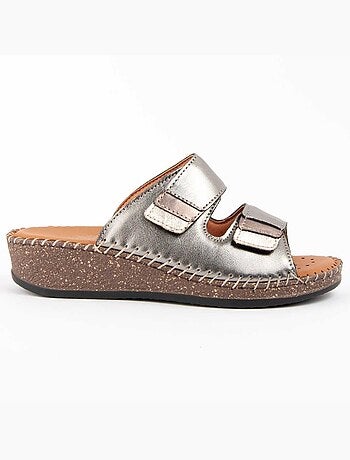 Sandalia De Piel Para Mujer. Purapiel Leida