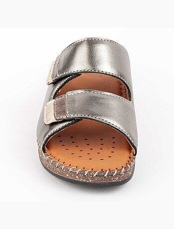 Sandalia De Piel Para Mujer. Purapiel Leida