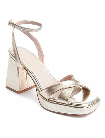 Sandalia De Tacón Para Mujer. Montevita Festsand