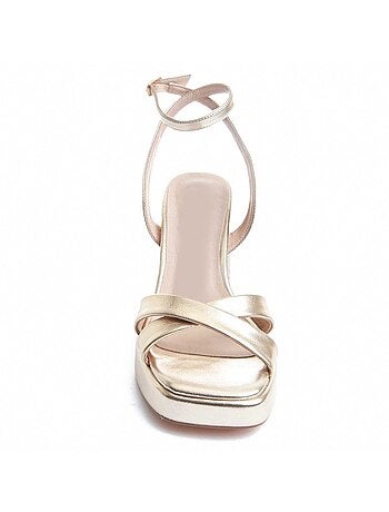 Sandalia De Tacón Para Mujer. Montevita Festsand