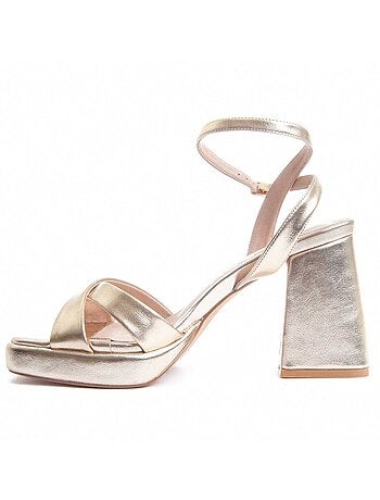 Sandalia De Tacón Para Mujer. Montevita Festsand