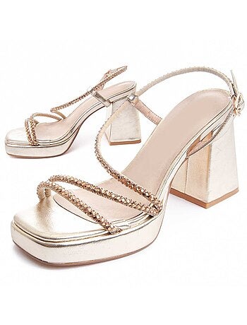 Sandalia De Tacón Para Mujer. Montevita Festsand