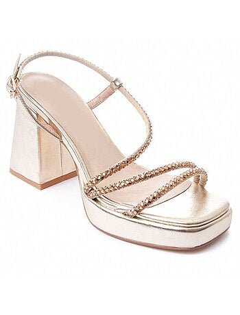 Sandalia De Tacón Para Mujer. Montevita Festsand