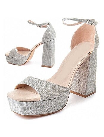 Sandalia De Tacón Para Mujer. Montevita Festsand