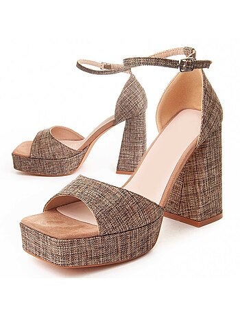 Sandalia De Tacón Para Mujer. Montevita Festsand