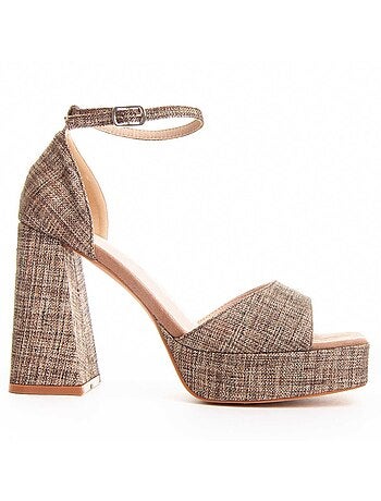 Sandalia De Tacón Para Mujer. Montevita Festsand