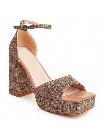 Sandalia De Tacón Para Mujer. Montevita Festsand