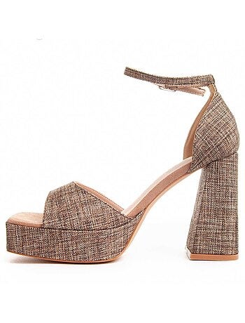 Sandalia De Tacón Para Mujer. Montevita Festsand