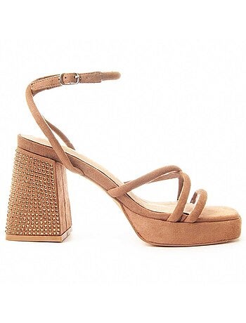 Sandalia De Tacón Para Mujer. Montevita Festsand