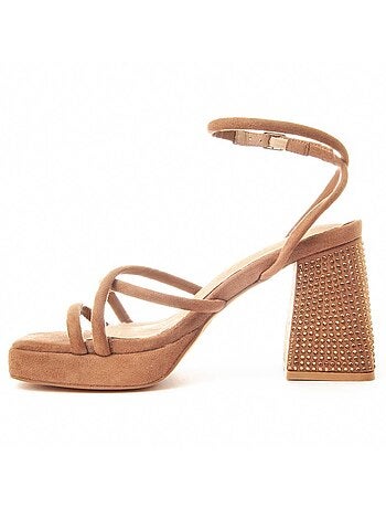 Sandalia De Tacón Para Mujer. Montevita Festsand