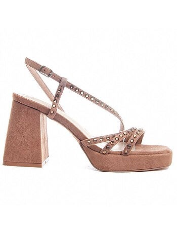 Sandalia De Tacón Para Mujer. Montevita Festsand