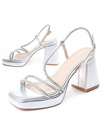 Sandalia De Tacón Para Mujer. Montevita Festsand