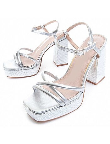 Sandalia De Tacón Para Mujer. Montevita Festsand0