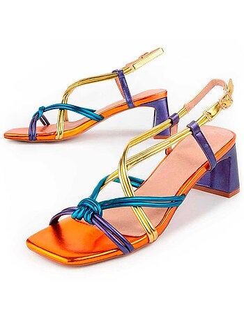 Sandalia De Tacón Para Mujer. Montevita Trea