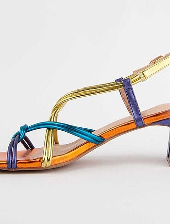 Sandalia De Tacón Para Mujer. Montevita Trea