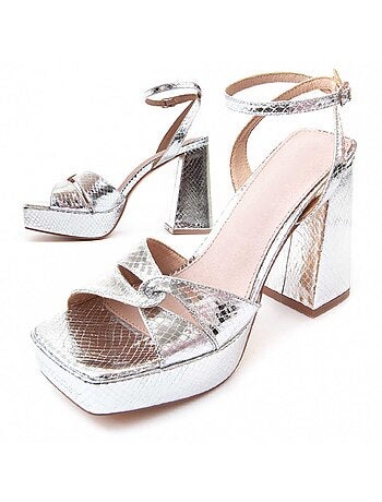 Sandalia De Tendencia Con Tacón Para Mujer. Montevita Fiamma