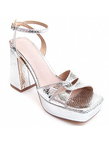 Sandalia De Tendencia Con Tacón Para Mujer. Montevita Fiamma