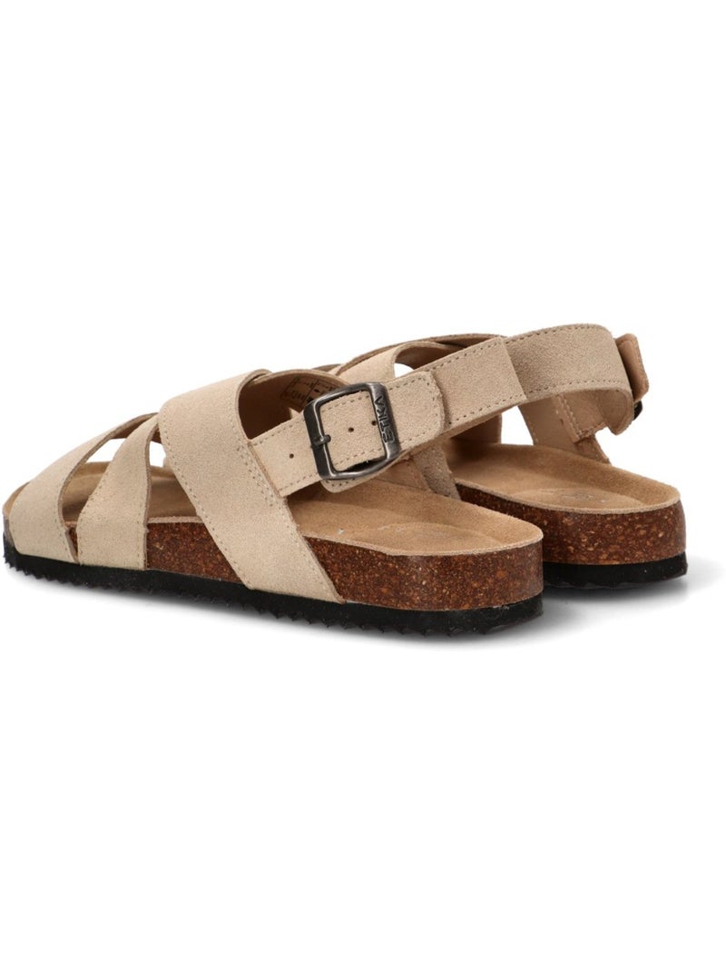 Sandalia Diario Hombre Suela Plana - Etika Beige - Kiabi