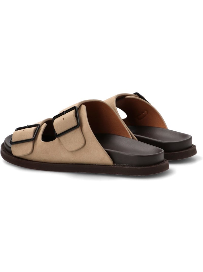 Sandalia Diario Hombre Suela Plana - Etika Taupe - Kiabi