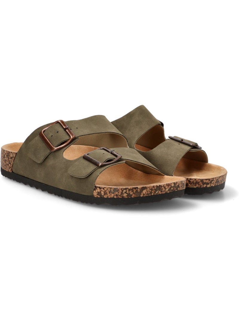 Sandalia Diario Hombre Suela Plana - Luna Collection Caqui - Kiabi