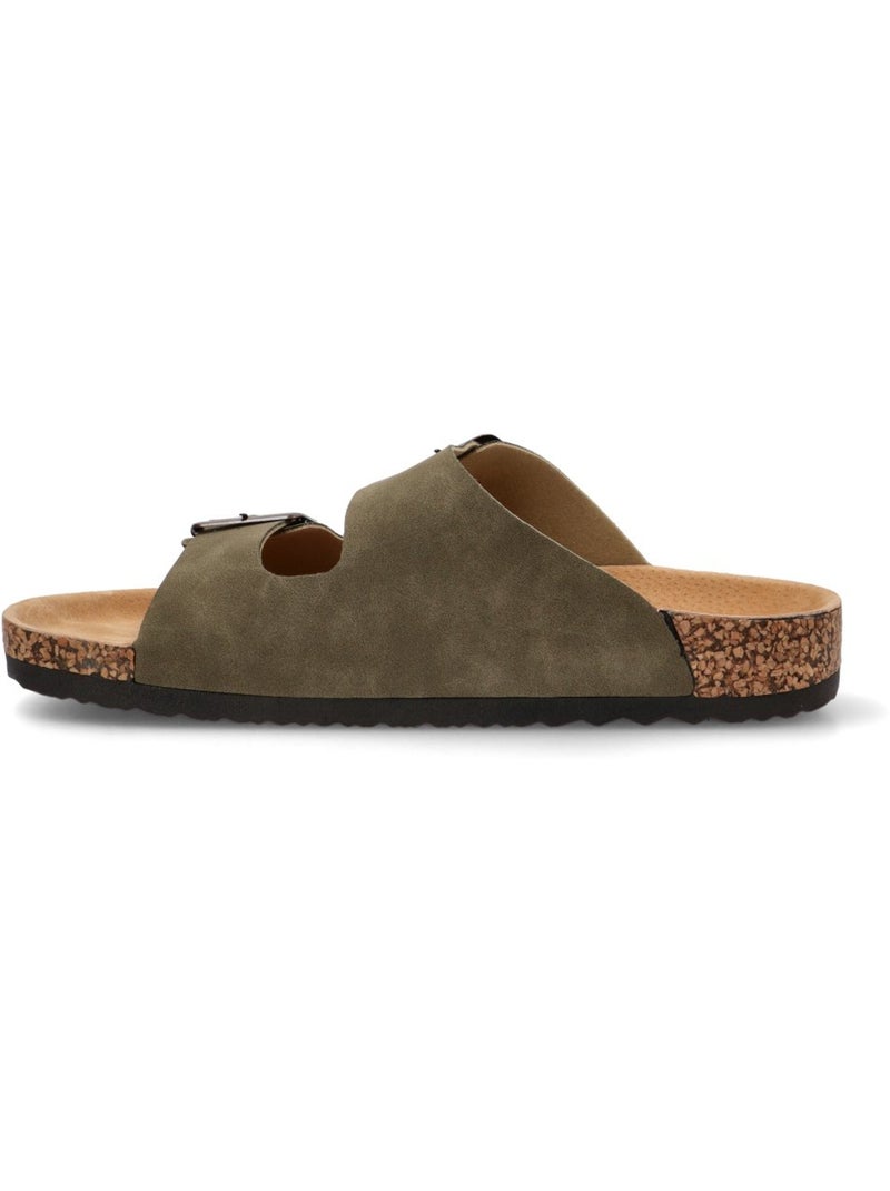 Sandalia Diario Hombre Suela Plana - Luna Collection Caqui - Kiabi