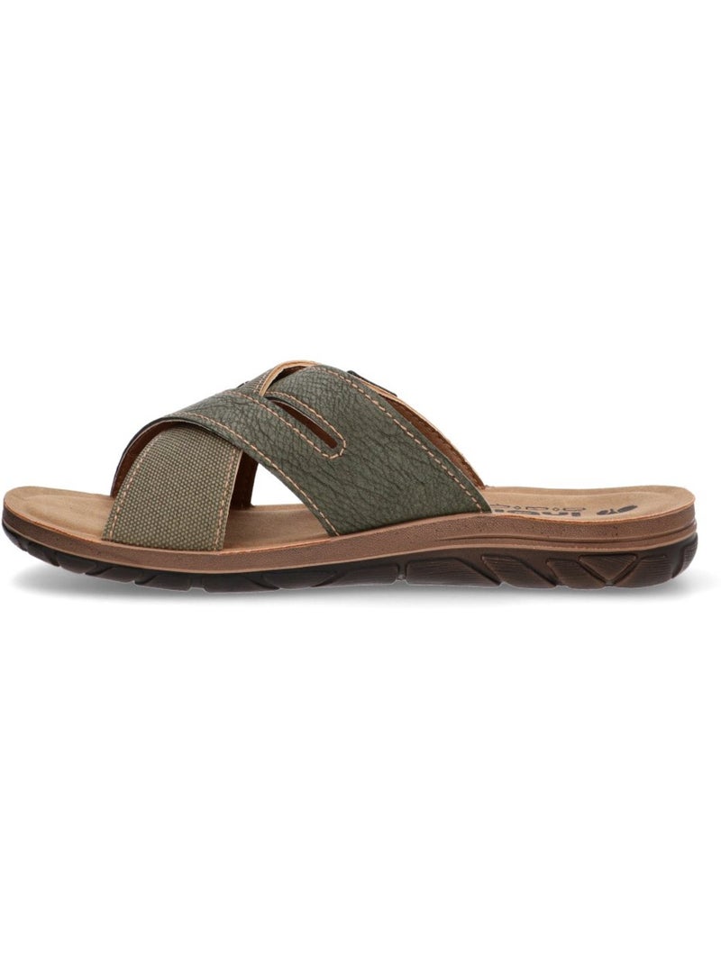 Sandalia Diario Hombre Suela Plana - Luna Collection Caqui - Kiabi