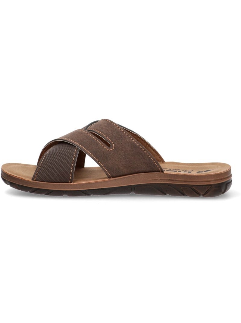 Sandalia Diario Hombre Suela Plana - Luna Collection Marrón - Kiabi