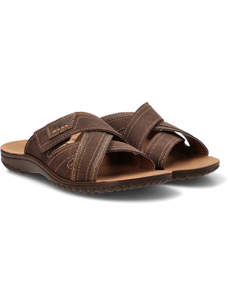 Sandalia Diario Hombre Suela Plana - Luna Collection Marrón - Kiabi