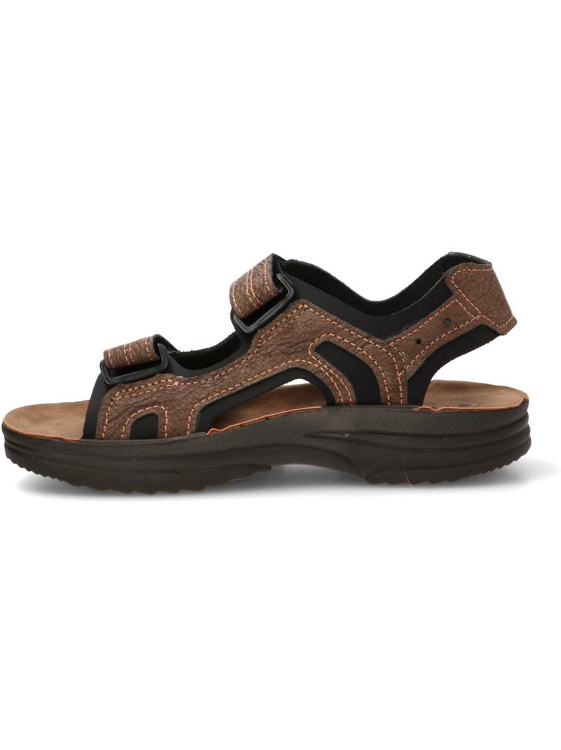 Sandalia Diario Hombre Suela Plana - Luna Collection Marrón - Kiabi