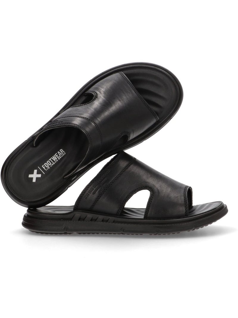 Sandalia Diario Hombre Suela Plana - Modelo 144038 Negro - Kiabi