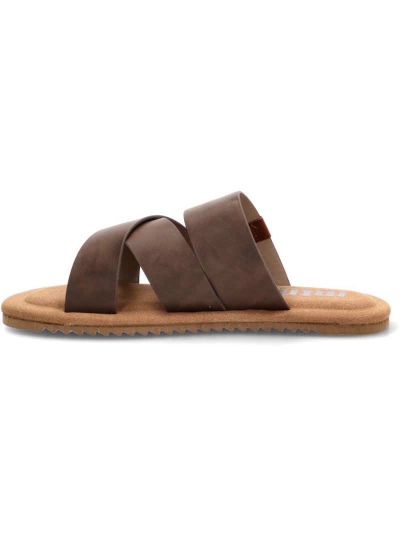 Sandalia Diario Hombre Suela Plana - Mustang Marrón chocolate - Kiabi