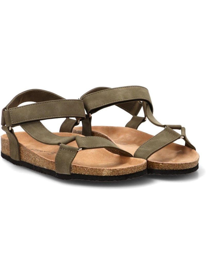 Sandalia Diario Hombre Suela Plana - Stay Caqui - Kiabi