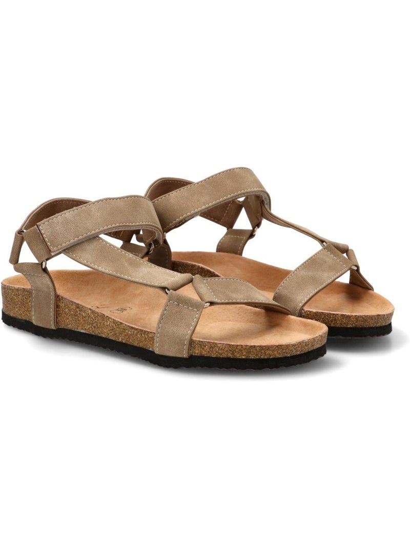 Sandalia Diario Hombre Suela Plana - Stay Taupe - Kiabi
