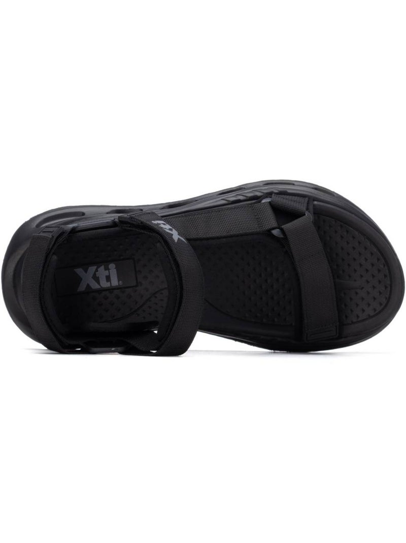 Sandalia Diario Hombre Suela Plana - Xti Negro - Kiabi