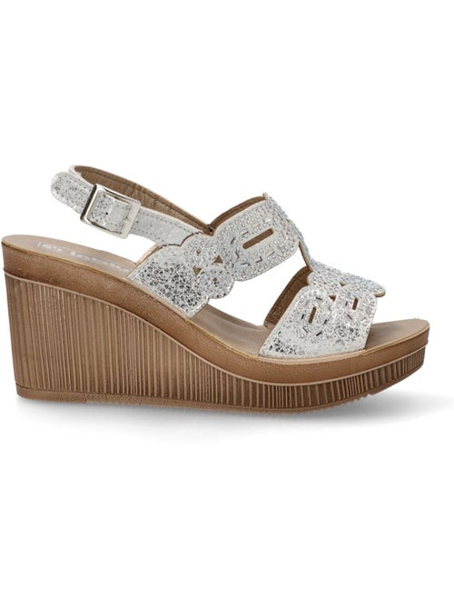 Sandalia Diario Mujer Cuña Alta - Luna Collection - Kiabi Sandalia Diario Mujer Cuña Alta - Luna Collection - Kiabi