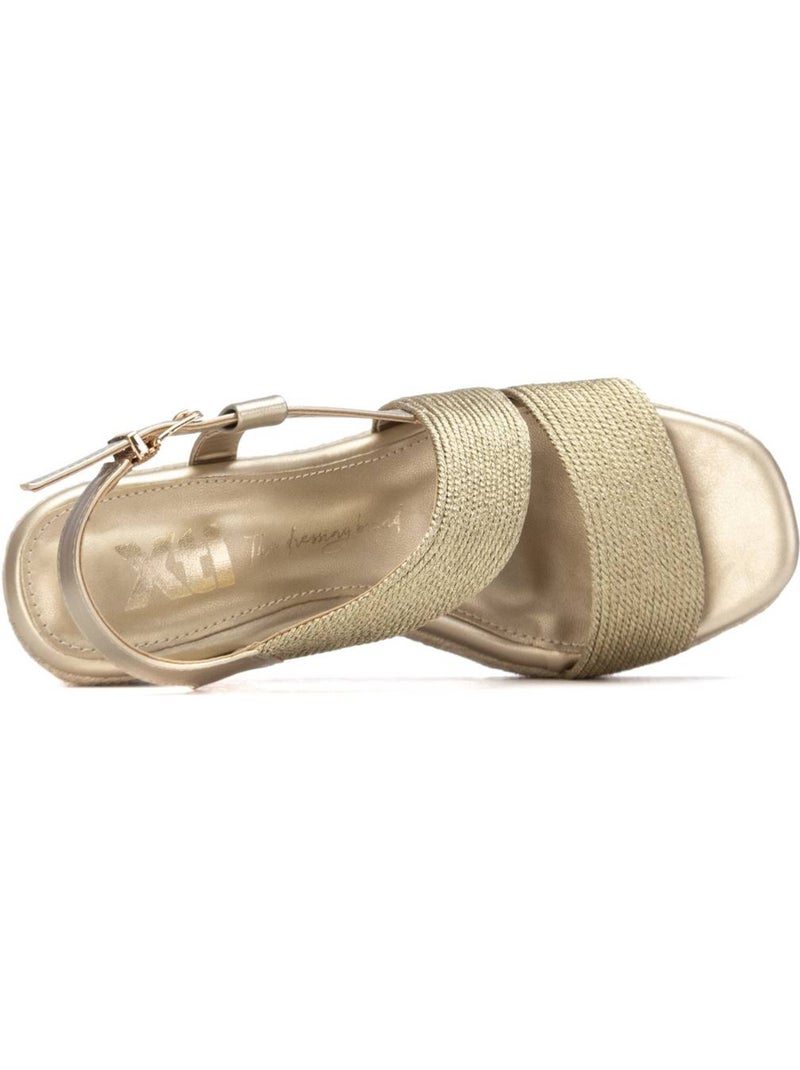 Sandalia Diario Mujer Cuña Alta - Xti Oro - Kiabi