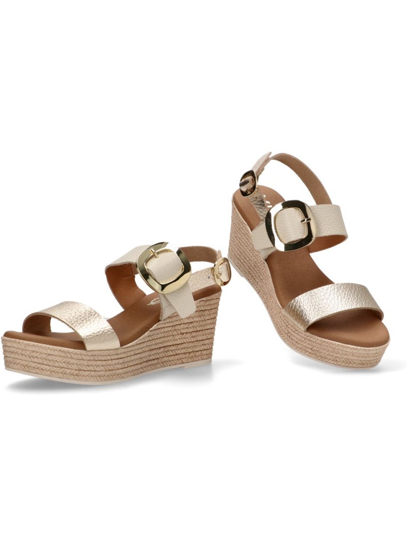 Sandalia Diario Mujer Cuña Alta - Yulia Sd Gris perla - Kiabi