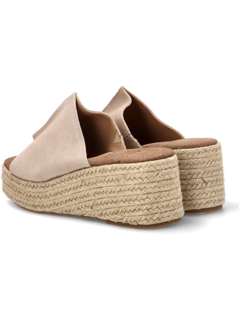 Sandalia Diario Mujer Cuña Media - Etika Beige - Kiabi