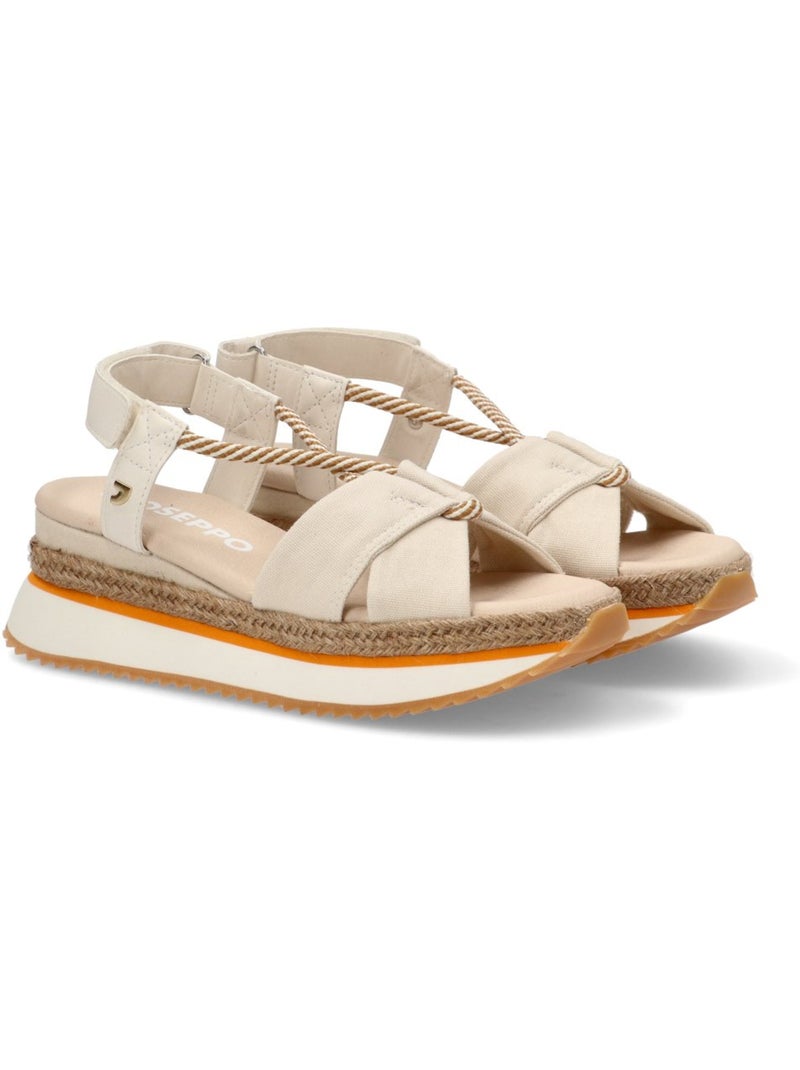 Sandalia Diario Mujer Cuña Media - Gioseppo Beige - Kiabi