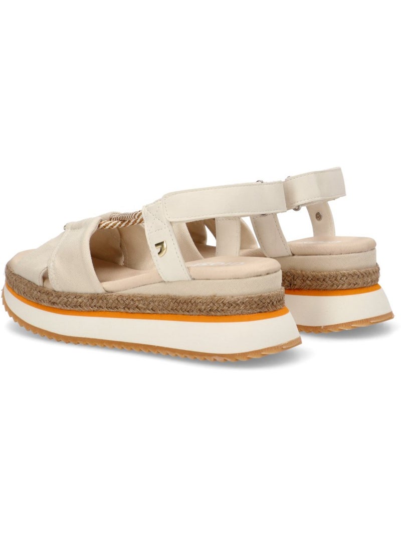 Sandalia Diario Mujer Cuña Media - Gioseppo Beige - Kiabi