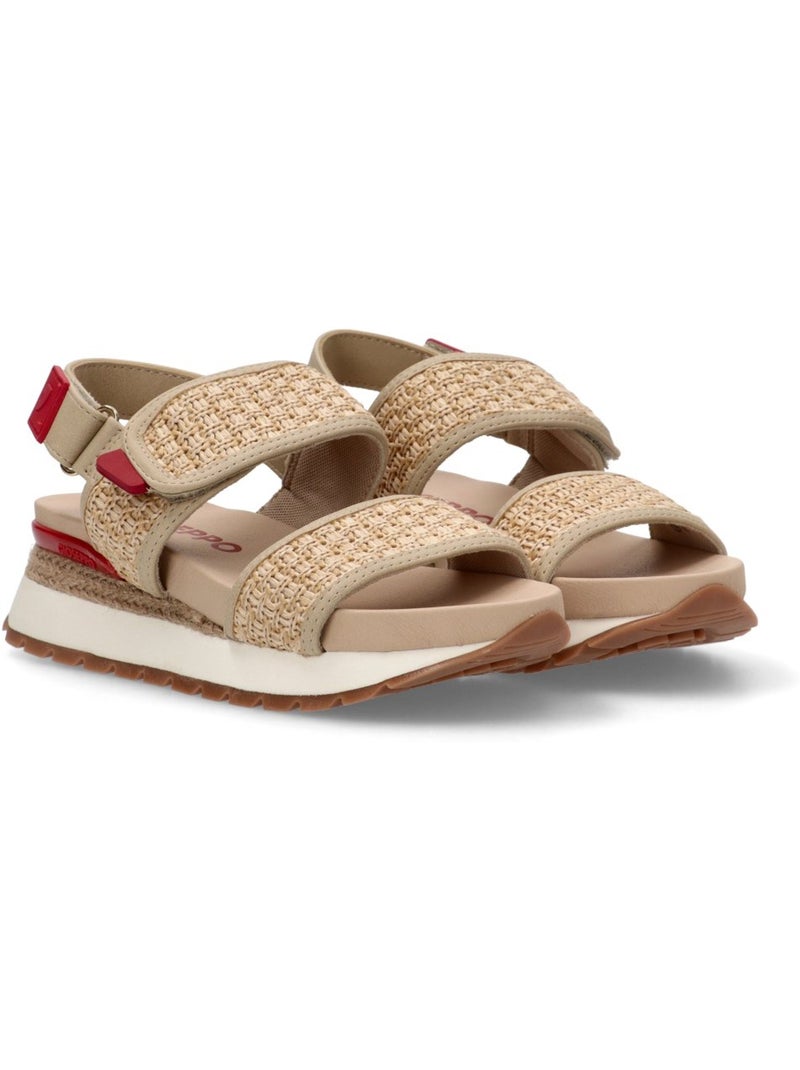 Sandalia Diario Mujer Cuña Media - Gioseppo Beige - Kiabi
