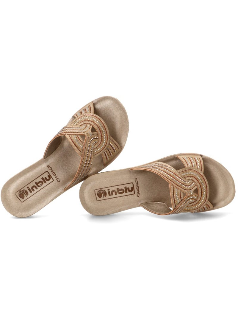 Sandalia Diario Mujer Cuña Media - Luna Collection Beige - Kiabi