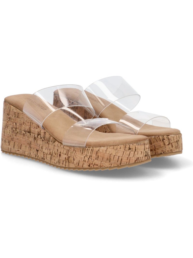 Sandalia Diario Mujer Cuña Media - Luna Collection Beige - Kiabi