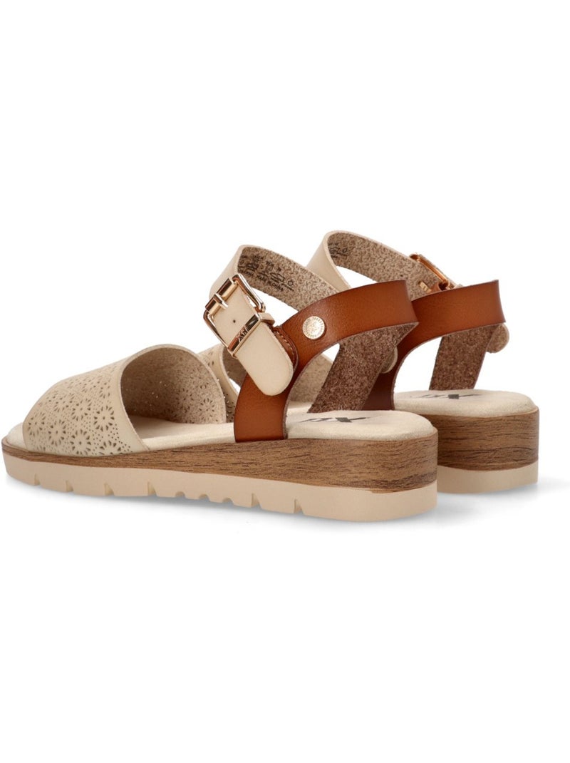 Sandalia Diario Mujer Cuña Media - Xti Gris perla - Kiabi